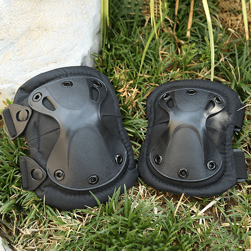 Tactical Knee & Elbow Pads Set for Outdoor CS Paintball Game