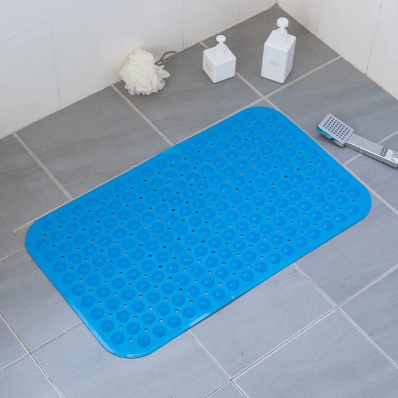 Bathroom Non-slip Mat With Suction Cup, Bath Mat With Draining Holes, Foot  Mat, Children's Bathroom Anti-skid Mat, Bathroom Accessories - Temu