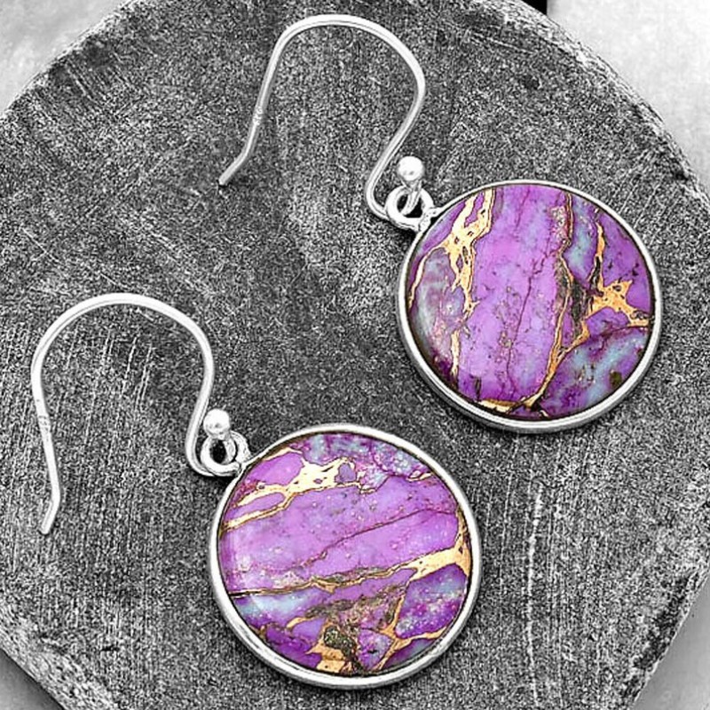 Purple deals turquoise earrings