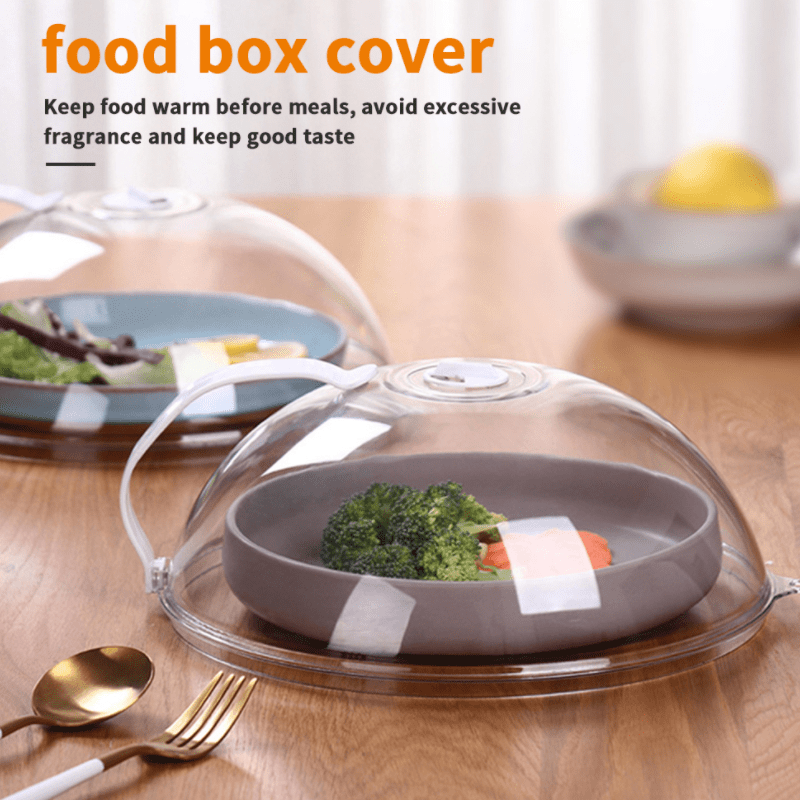 1pc Professional Microwave Plate Food Guard Lid - Heat Resistant, Handle,  Dishwasher Safe & More!