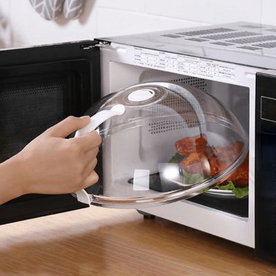 1pc professional microwave plate food guard lid heat resistant handle dishwasher safe more