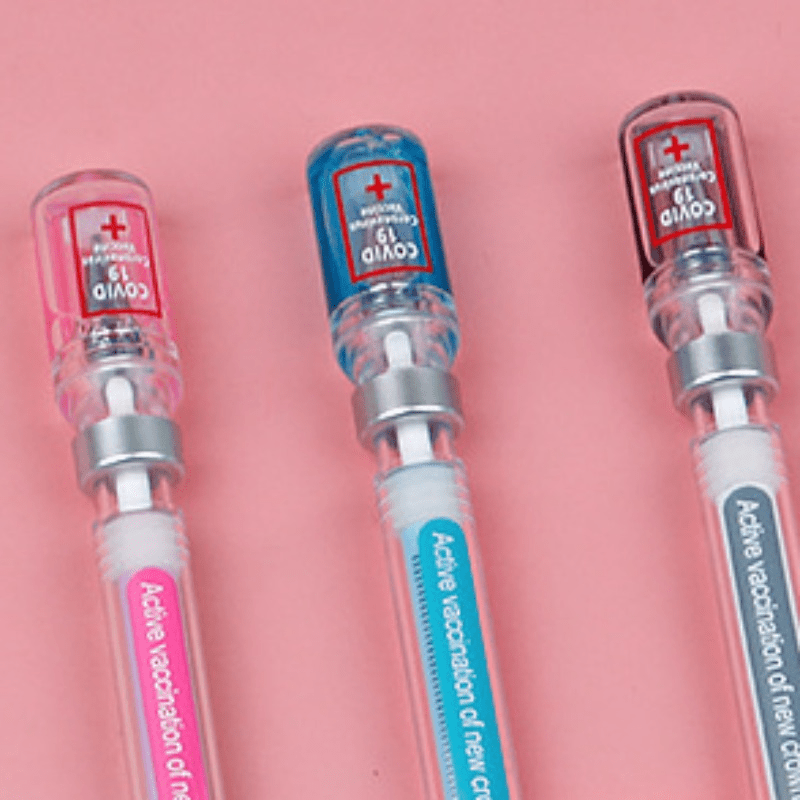 7PCS 0.5mm Syringe-Shaped Gel Pen - A Fun And Practical Gift For Students!