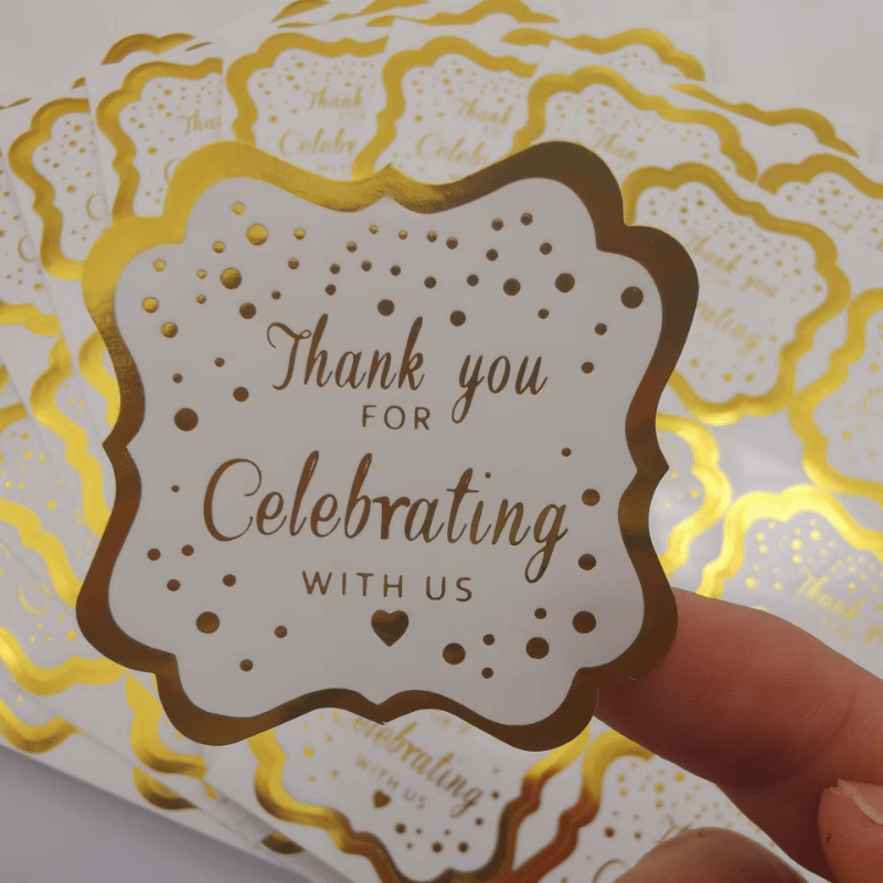 60pcs 50mm/2 Inch 'thank You' Stickers - Perfect For Weddings, Showers, Birthdays & Parties!