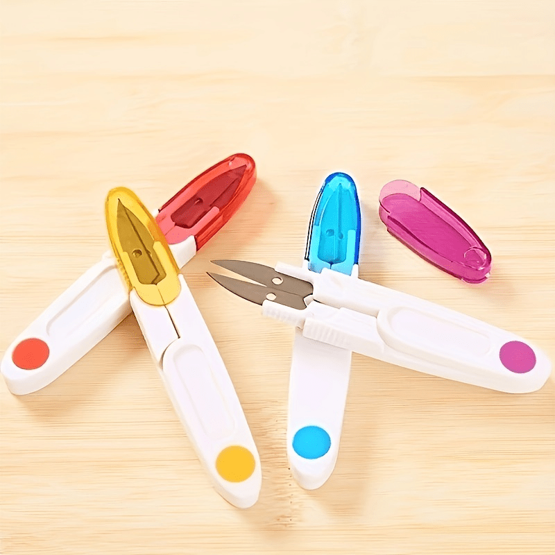 3pcs Sewing Scissors Yarn Thread Cutter With Cover Mini Small Embroidery  Trimming Scissors - Great For Cross Stitch Sewing