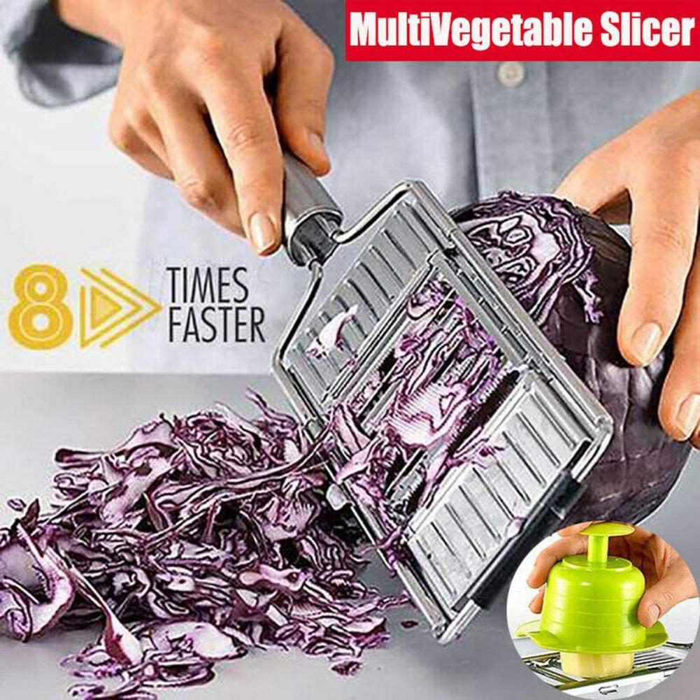 Multi-Purpose Vegetable Slicer Portable Stainless Steel Shredder