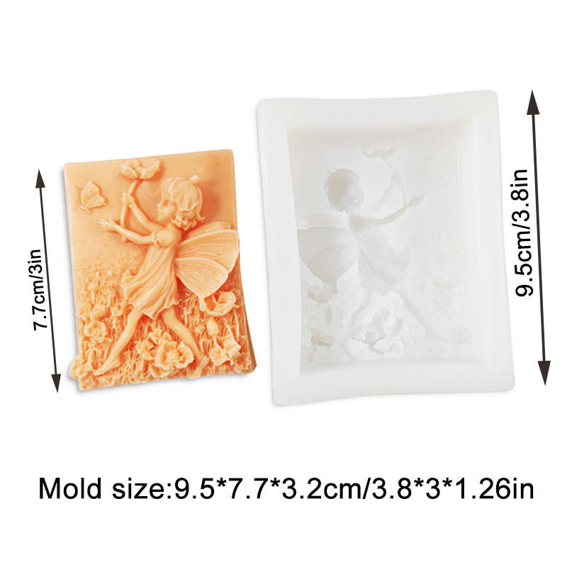 Silicone Soap Mold Angel Butterfly 4 Shape Handmade Soap Making