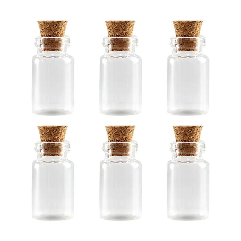 Mini Clear Glass Bottles Jars With Cork Stoppers, Tiny Glass Containers For Liquid  Storage, Sparkling Beads Containers For Party Decoration Or Diy Craft,room  Decor,home Decor - Temu