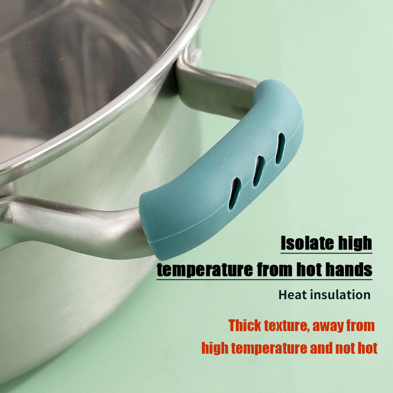 Silicone Pot Handle Holder, Non-slip Hot Pot Pan Handle Cover