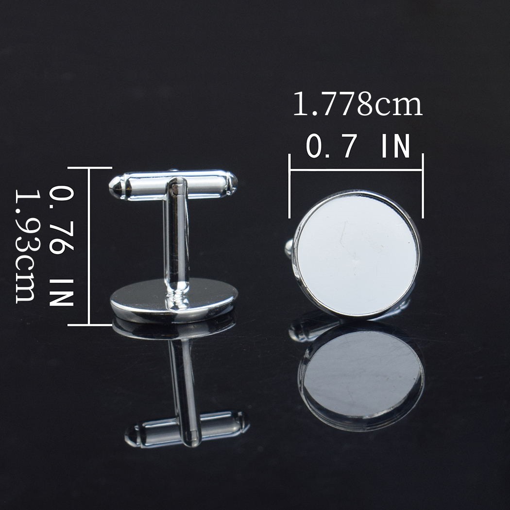 Starry Sky Dragon Men's Cufflinks, Metal Silver