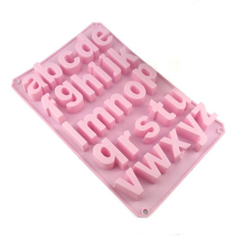 Solacol Silicone Molds for Epoxy Resin Silicone Molds for Resin Silicone Molds Resin Alphabet Cake Baking Mould English Letter Silicone Mold 3D