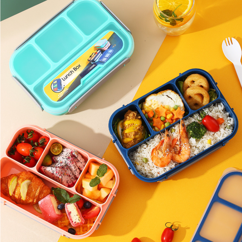 Bento Box, Adult Lunch Box, Lunch Containers For Adults/teens, 4