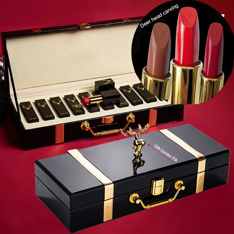 Moisturizing Lipstick Set - Wooden Box Lip Gloss Collection For Nude Makeup  Kits - Perfect Birthday Or Anniversary Gift - Temu Croatia