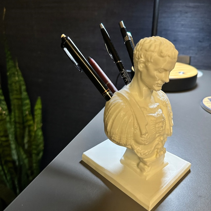 Julius Caesar Statue Office Desk Pen Holder Office Desk Temu Greece