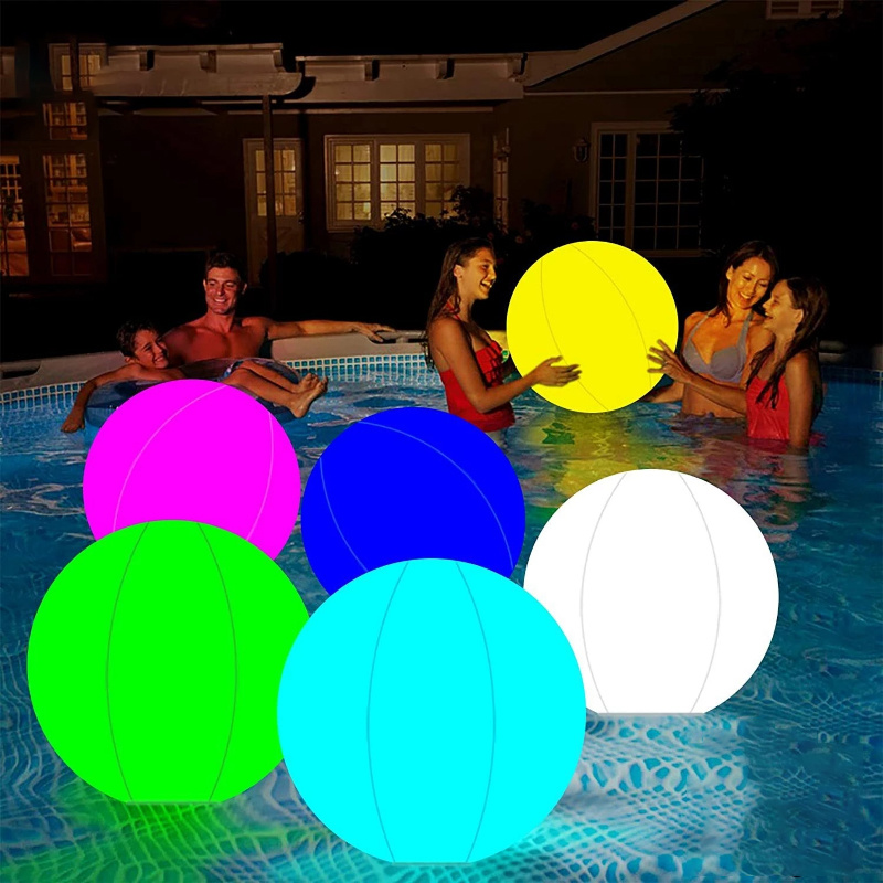 10 Assorted Glow Beach Ball, Beach Ball, Glow Ball