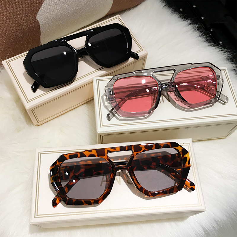 Candy Color Hip Hop Sunglasses Large Frame Square Sunshade Sunglasses Women  Gradient Color Vintage Punk Driving Eyewear - Temu