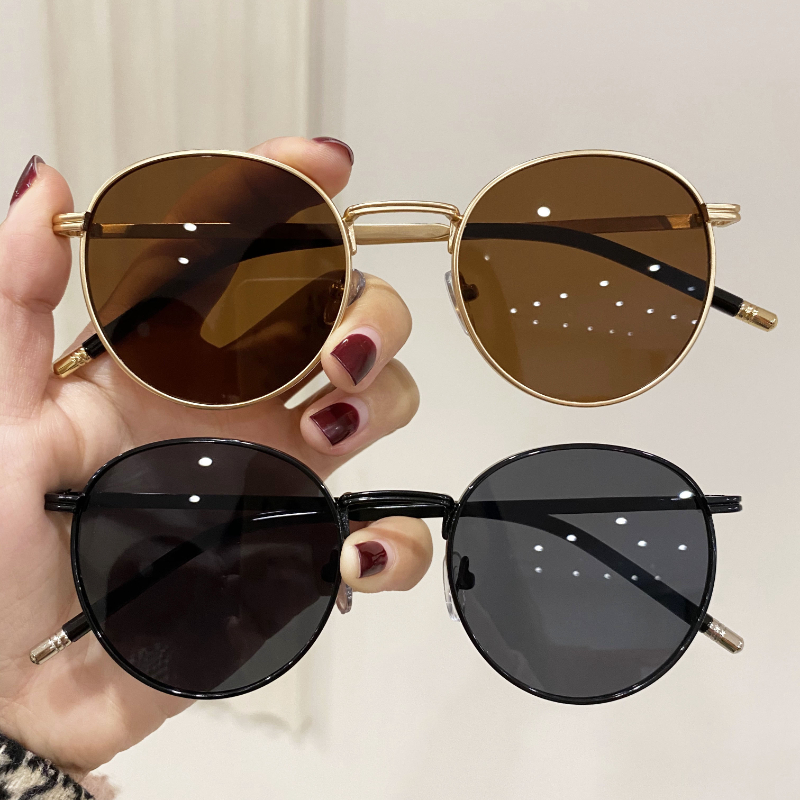 Brand Designer Round Sunglasses Women Men Retro Sun Glasses - Temu