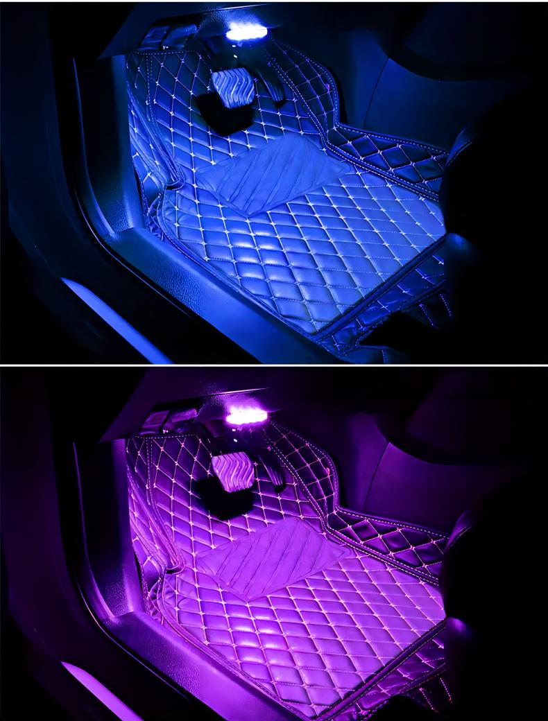Éclairage intérieur de voiture à LED sans fil- Éclairage d'ambiance de  Voiture Multicolore rechargeable par USB- Bande Lumineus[172] - Cdiscount  Maison