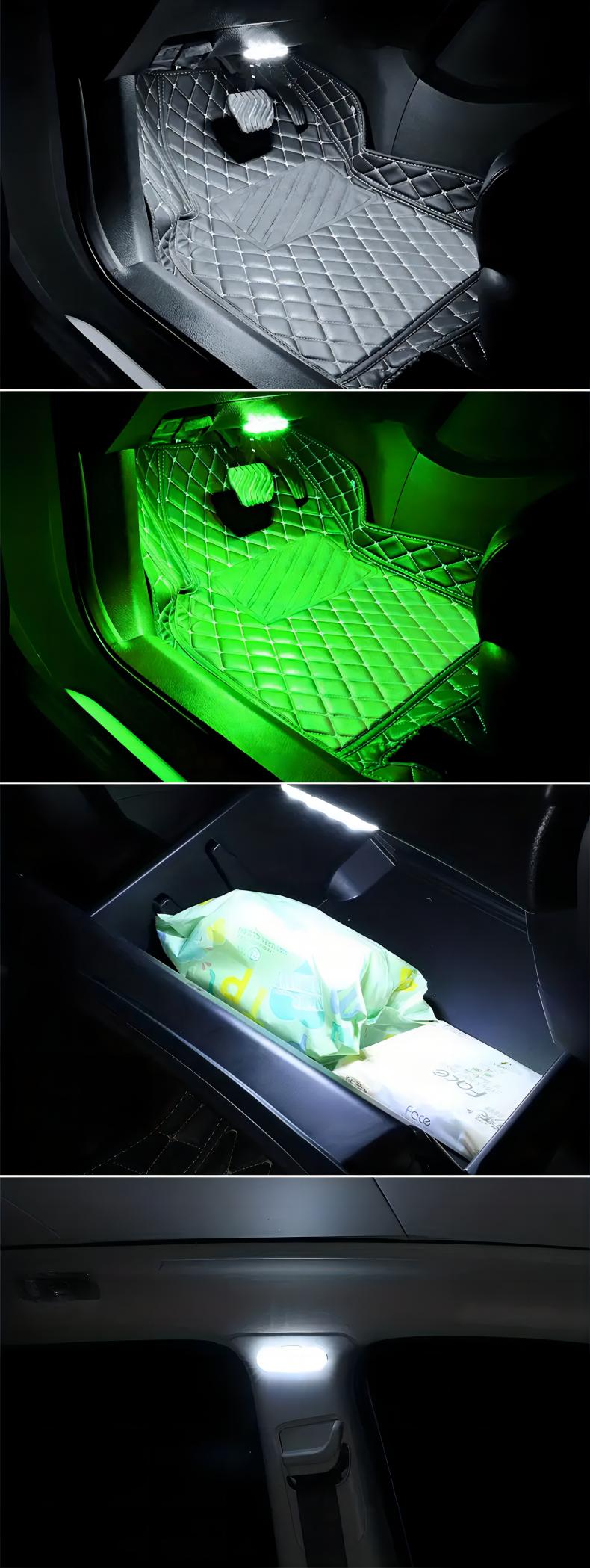 Teguangmei Luci per Tettuccio Auto LED 8 Colori Senza Fili