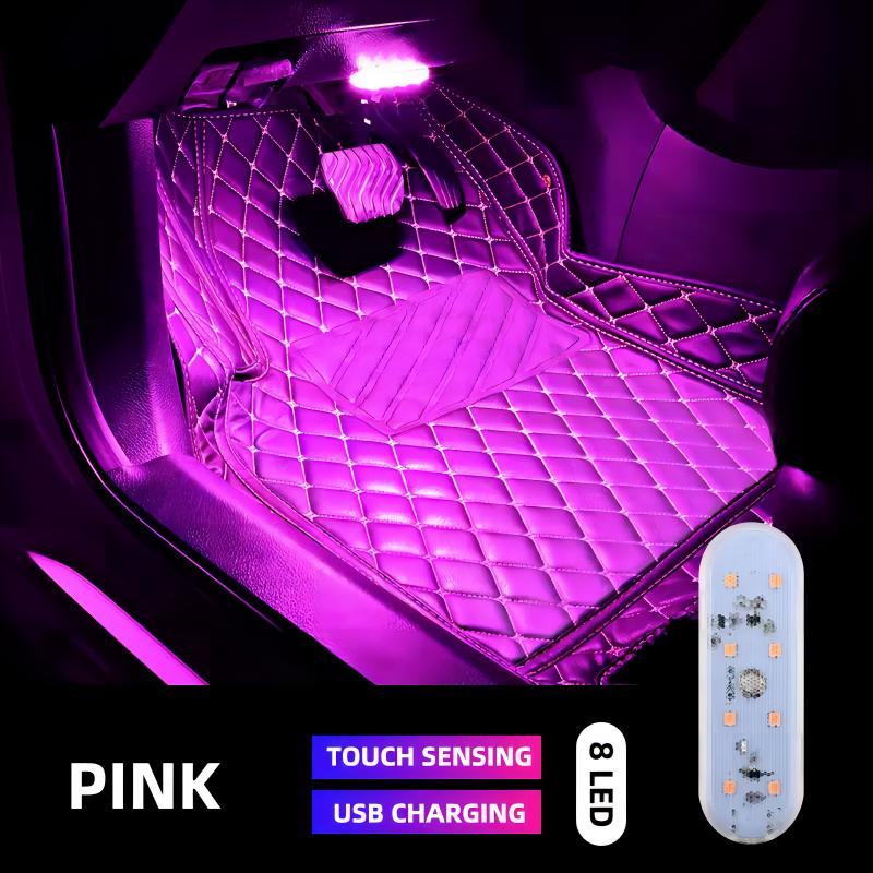 Wireless Led Car Interior Lights Usb Chargeable Ceiling Lamp - Temu
