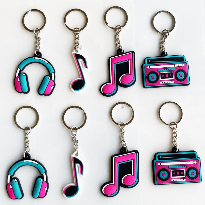 116 Pcs Music Party Favors Include Music Party Gift Bags with Sealing  Stickers Silicone Bracelets Music Keychain Pin Badges and Waterproof Music