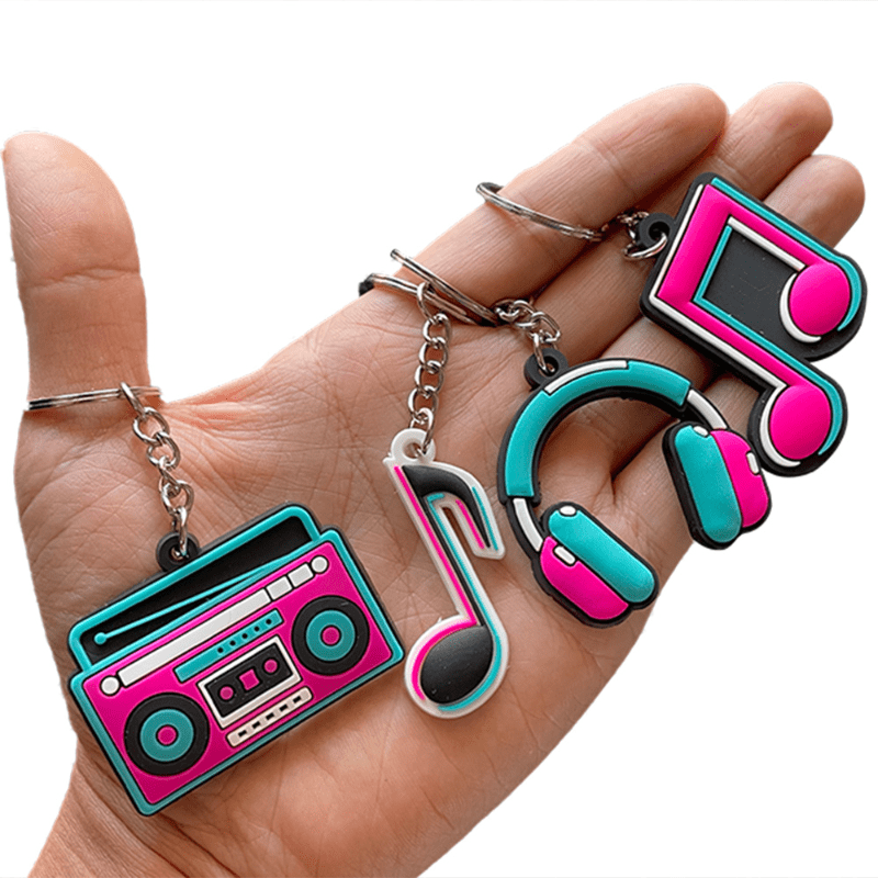 Music Party Favors Include Music Party Gift Bags with Sealing Stickers  Silicone Bracelets Music Keychain Pin Badges and Waterproof Music Stickers  for