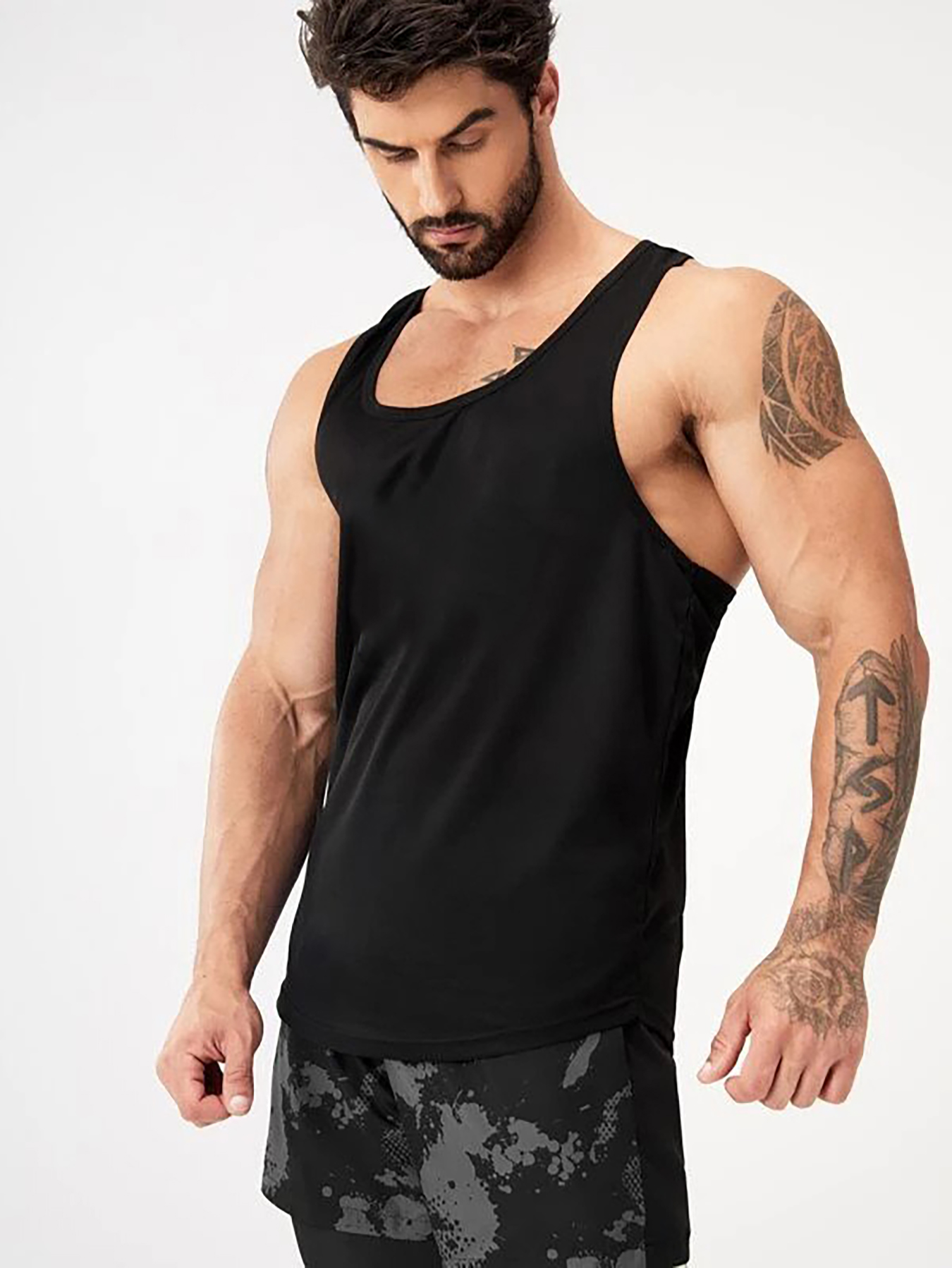 Men's A shirt Tanks Solid Color Singlet Sleeveless Tank Top - Temu