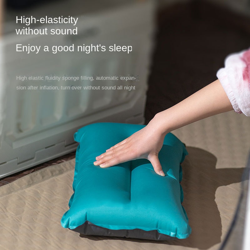 Portable Inflatable Nap Pillow For Outdoor Camping And Travel Comfortable  And Supportive Sleep Anywhere - Sports & Outdoors - Temu