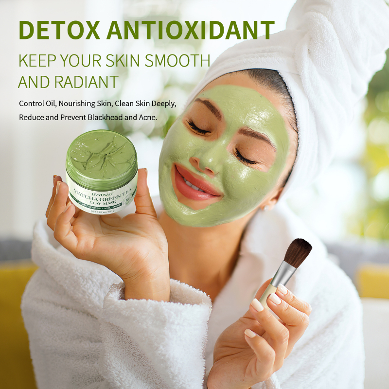Green Tea Matcha Mud Mask Deep Cleansing Moisturizing and Hydrating Mask