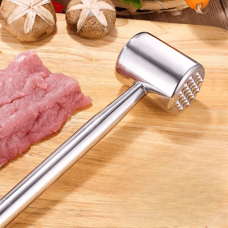 Martillo ablandador de carne de acero inoxidable 304, herramienta de mazo,  ablandador de carne para carne