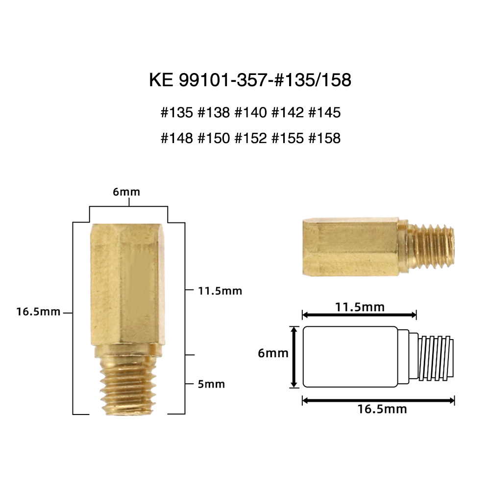 Kit Getto Principale Carburatore 5mm 0.8 - 10 Pezzi, Per PWK PE OKO KOSO, Metallo Durevole - Foto 4