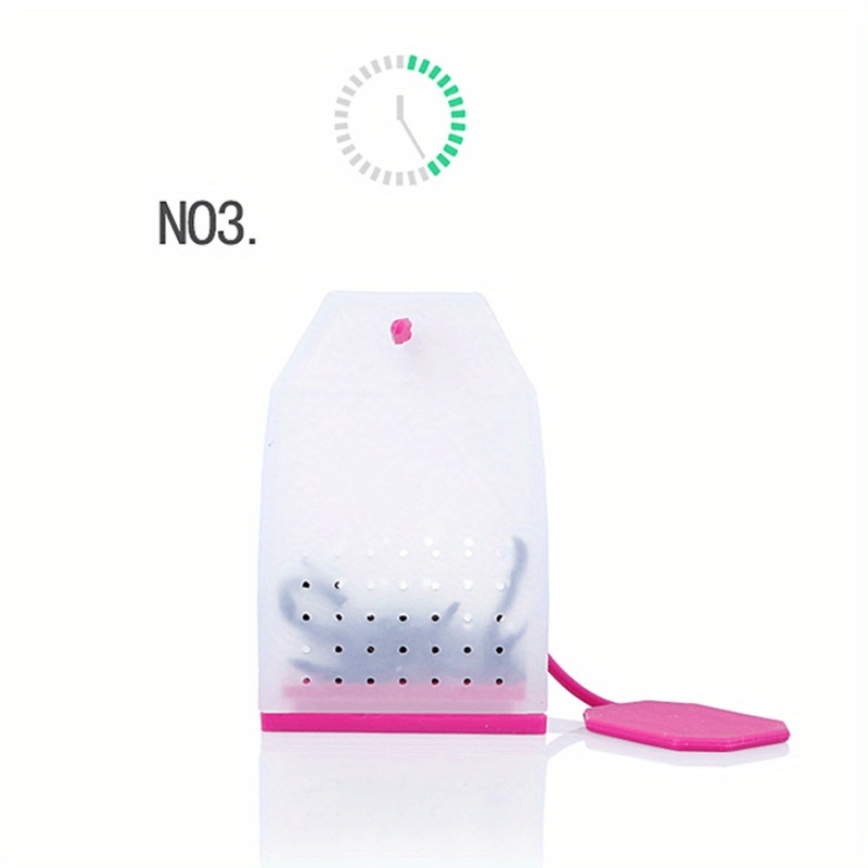 1pc Silicone Tea Bag Transparent Tea Filter Bag Tea Leak Silicone Bag Tea Maker