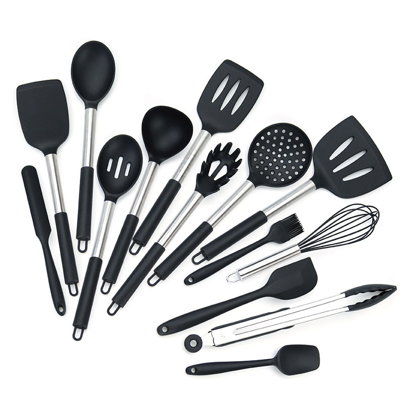 14 Piezas Juego Utensilios Cocina Silicona Soporte - Temu Chile