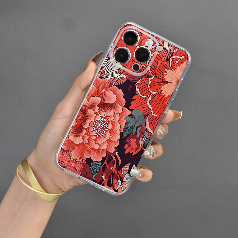 

Vibrant Floral Phone Case For Iphone - Perfect Gift For Easter, Birthday, Girlfriend, Boyfriend, Or Yourself!