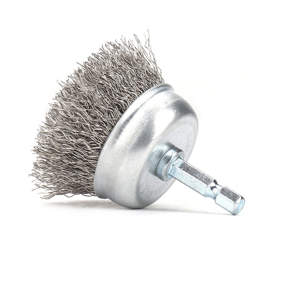 Steel Wire Wheel Brush for Rust Removal and Polishing - 2/2.56 Inch Rotary  Tool Drill Brush for Metal Tools