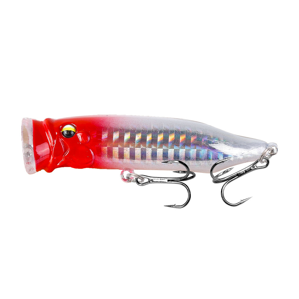 Topwater Popper Fishing Lure Plastic Bionic Bait Freshwate - Temu