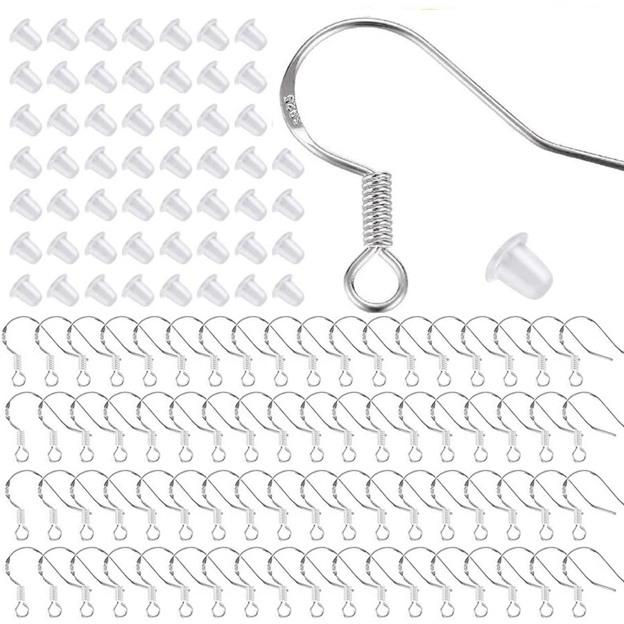 800pcs Earring Hooks and Backs Jewelry Making Kit