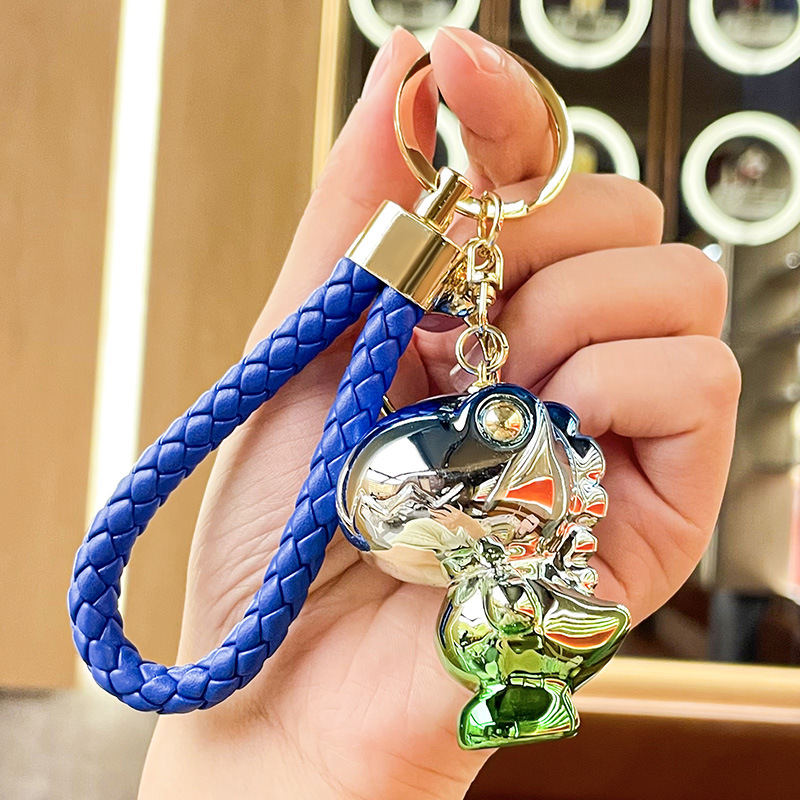 Gradient Woolen Dinosaur Car Keychain, Creative Doll Resin Keyring  Exquisite Couple Bag Pendant Car Key Ring Gifts - Temu