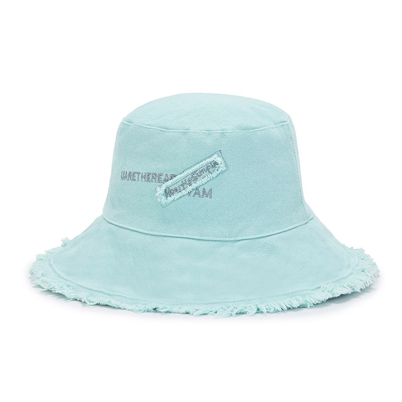 Trim Denim Bucket Hat Solid Color Uv Protection Distressed Washed Summer Fisherman  Hat For Women, Free Shipping On Items Shipped From Temu