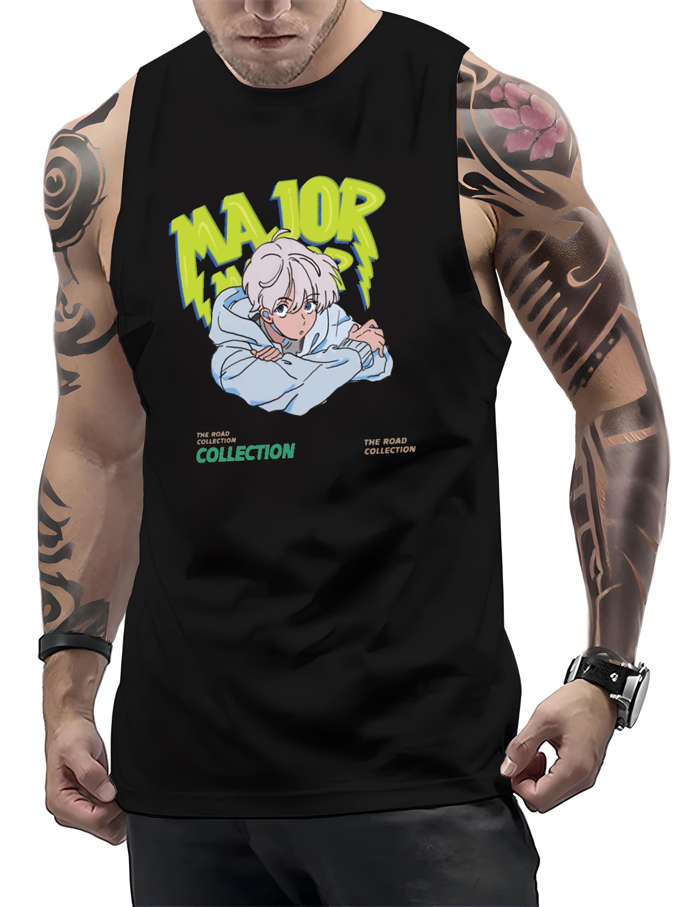 The Way of The Househusband Men's Tank Top Anime Gym Athletic Vest Summer  Crew Neck Sleeveless Tshirts Workout Fitness Muscle Shirt White at Amazon  Men's Clothing store