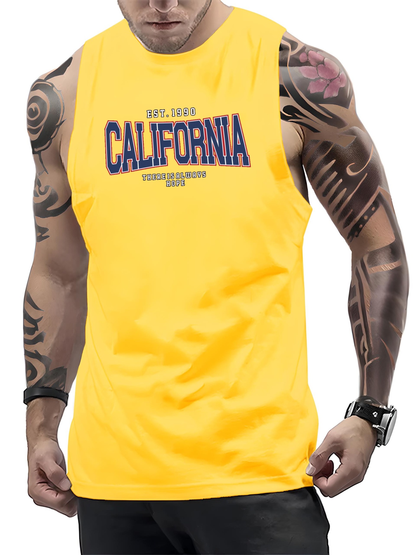 Camisetas Sin Mangas Estampado 'california' Camiseta Sin - Temu Chile