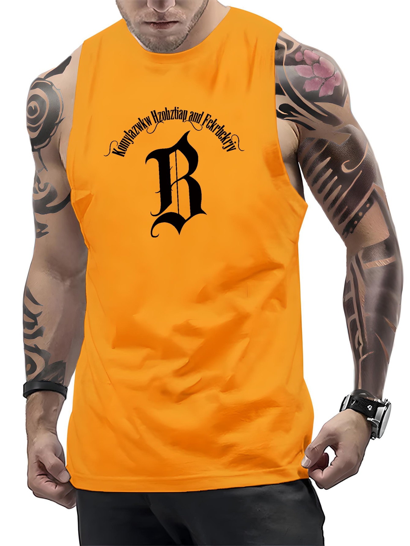 Baltimore Orioles Big & Tall Jersey Muscle Tank Top - Black