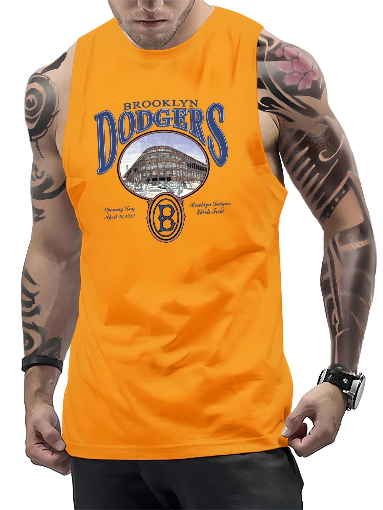 Plus Size Men's Casual Trendy dodgers Graphic Print Sleeveless Tank Tops,  Summer Oversized Loose Vest For Fitness, Workout, Training - Temu New  Zealand