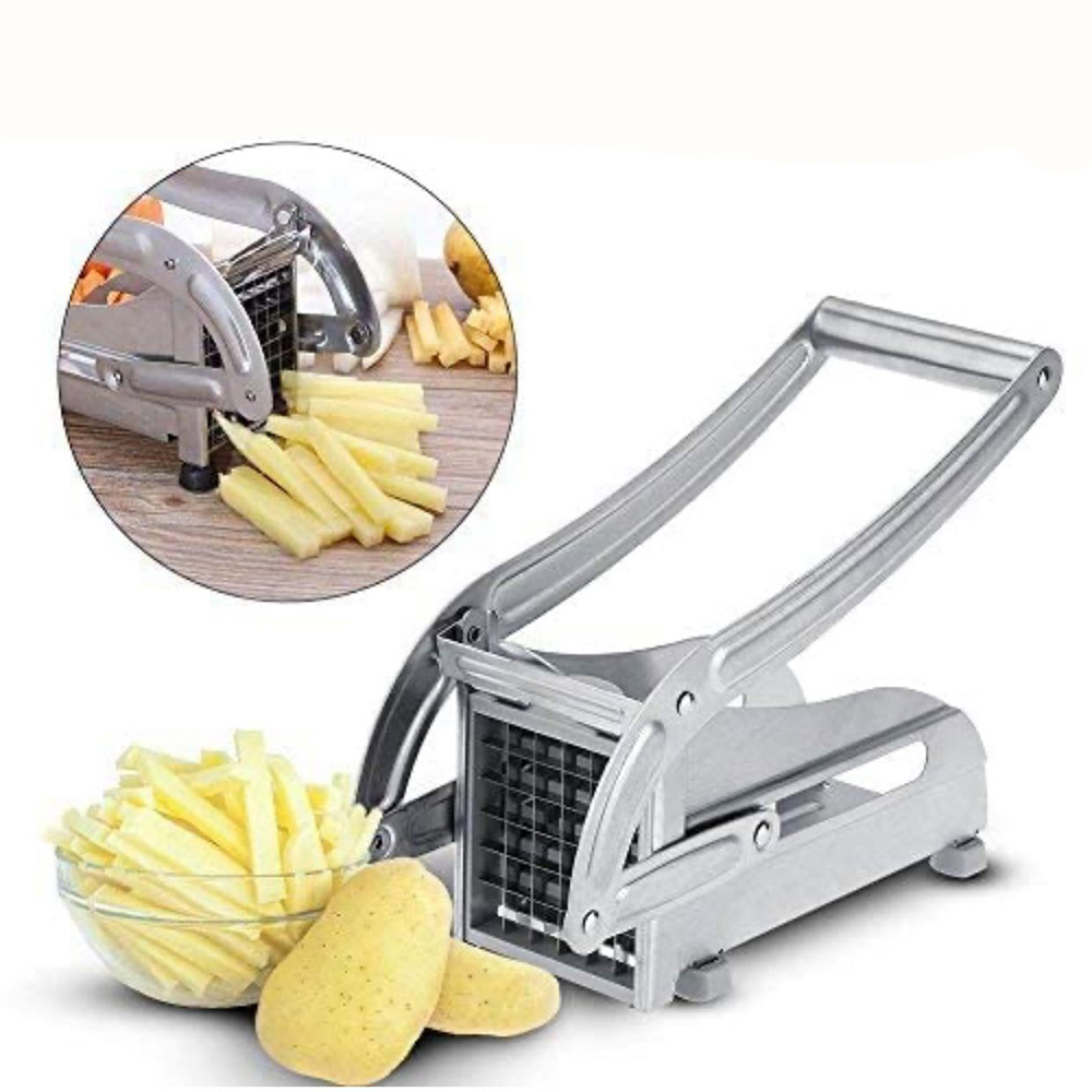 1pc, Stainless Steel Potato Chip Slicer, Potato Checkered Waffle Machine,  Stainless Steel, Potato Chip Cutter, Baking Tools, Kitchen Gadgets, Kitchen