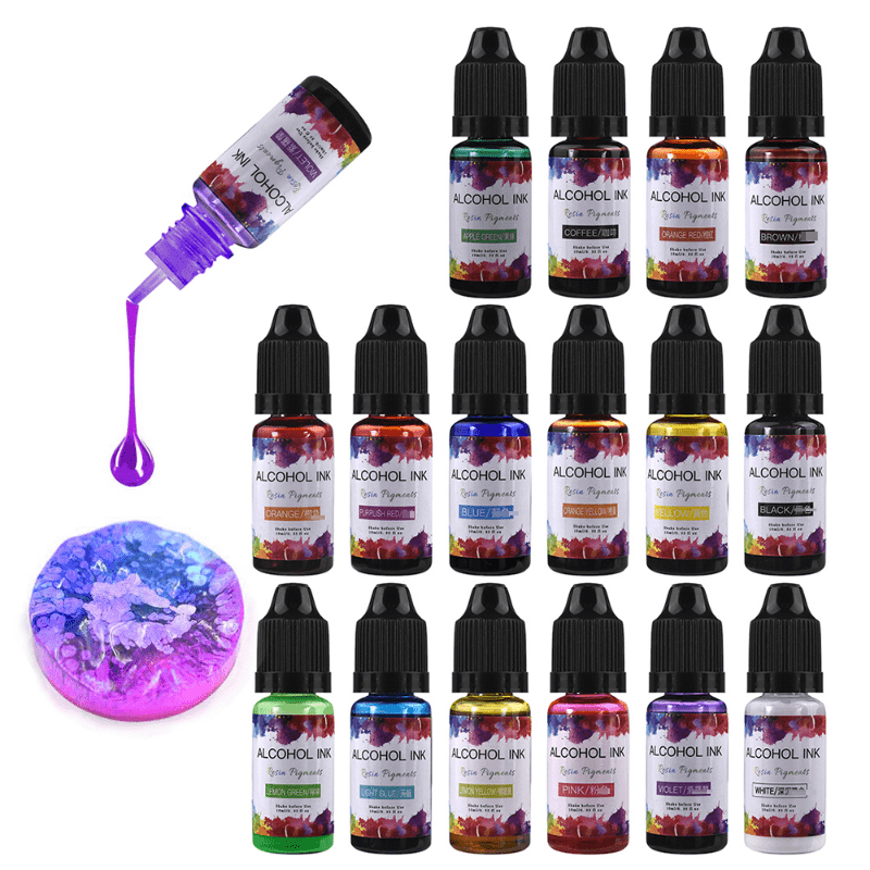 Epoxy Resin Pigment, Epoxy Resin Diffusion Alcohol Ink Liquid, Colorant Dye  Ink, Diffusion Resin Jewelry Making Paint Painting 10ML 