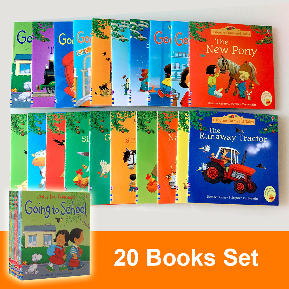 conjunto de 20 livros de histórias de   - coleção clássica de histórias em inglês para habilidades de leitura de pré-escola e jardim de infância, aprendizagem social e emocional, sala de   de ensino em casa, biblioteca  , kit educativo.