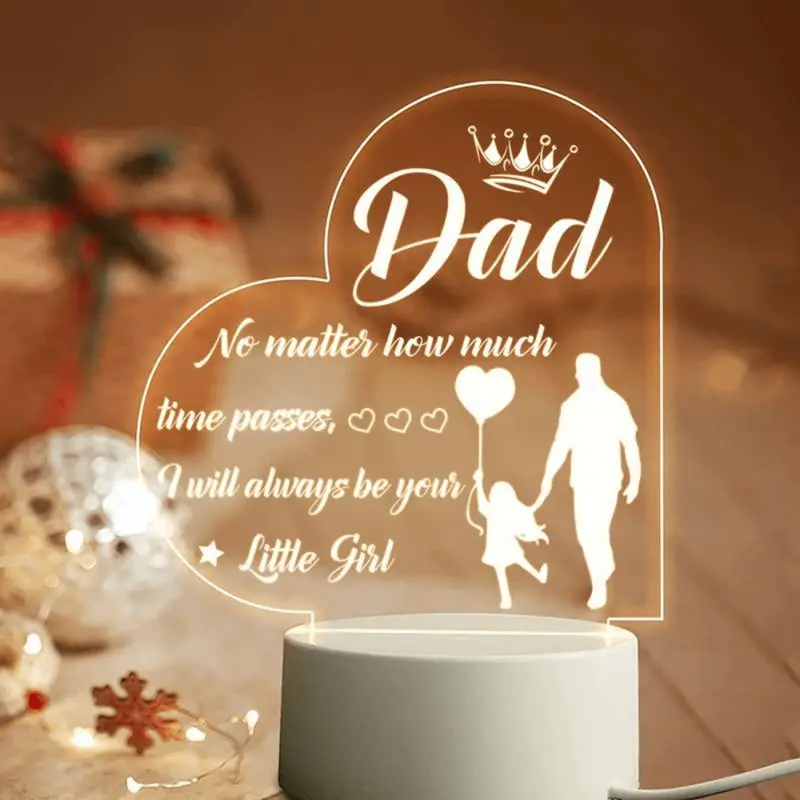 Unique Dad Gifts From Daughter Son Dad Birthday Night Light - Temu