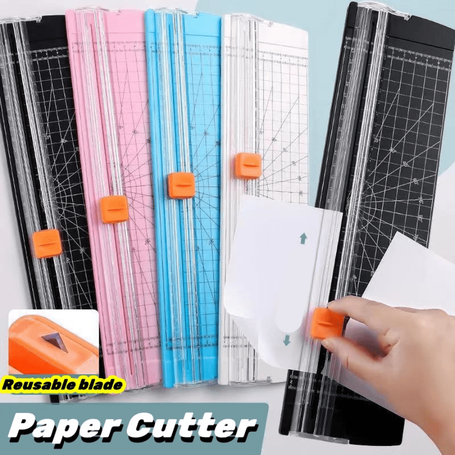 

A4/a5 Paper Cutter Portable Manual Trimmer Scrapbook Craft Cutter With Automatic Security Safeguard For Idol Photo Cutter Change Size, Coupon, Label And Cardstock