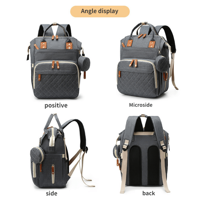 large capacity   multi functional portable mom storage backpack milk bottle diaper multi compartment maternal bag christmas halloween thanksgiving day gift details 1