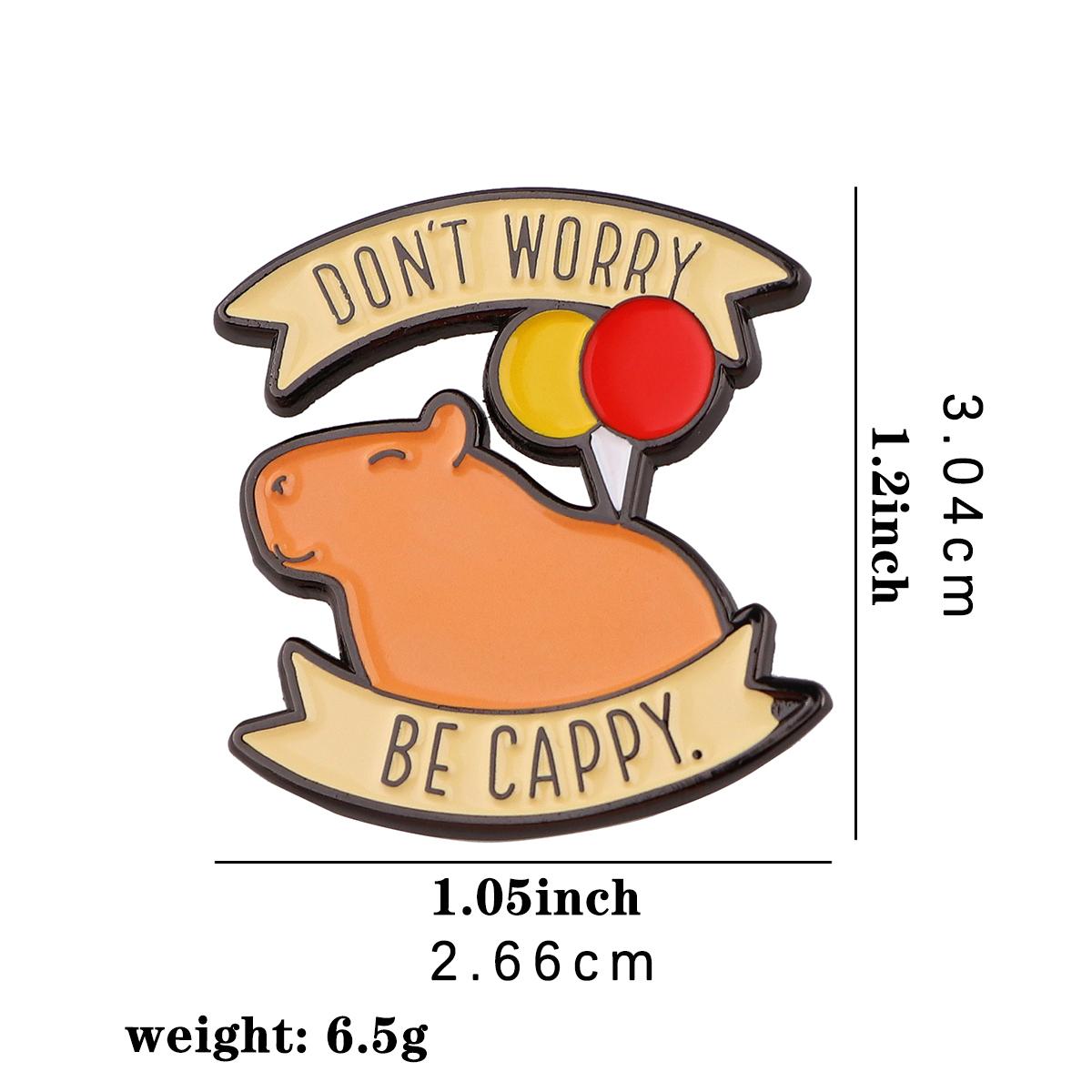 1 épingle en émail Capybara de dessin animé mignon – Badge - Temu Belgium