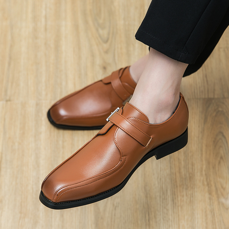 Vintage Oxford Shoes Platform Shoes Spring Men Loafers Comfort 2023 New  British Style Single Layer Leather Dress Business Shoes